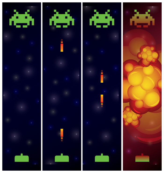 Space Invaders vector image